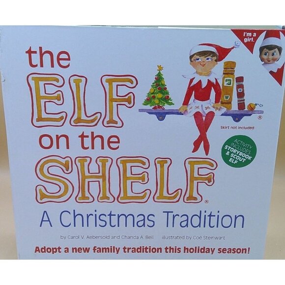 The Elf On The Shelf: A Christmas Tradition Book & Scout Elf Set * AB15 hh - Picture 1 of 4